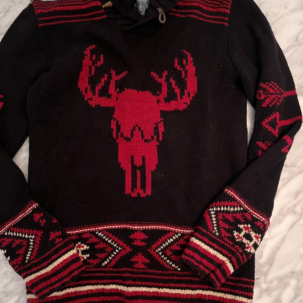 Vintage Polo Ralph Lauren Southwest  Skull Sweater